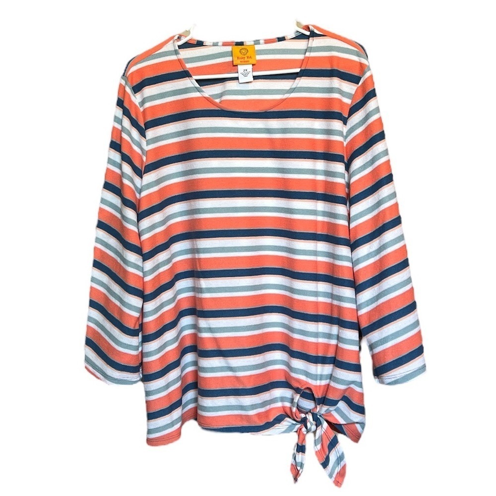 # Ruby Rd NWOT Multi color 2X Striped top